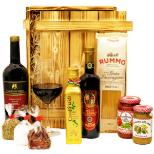 Geschenkbox Florenz - Rotwein und italienische Delikatessen